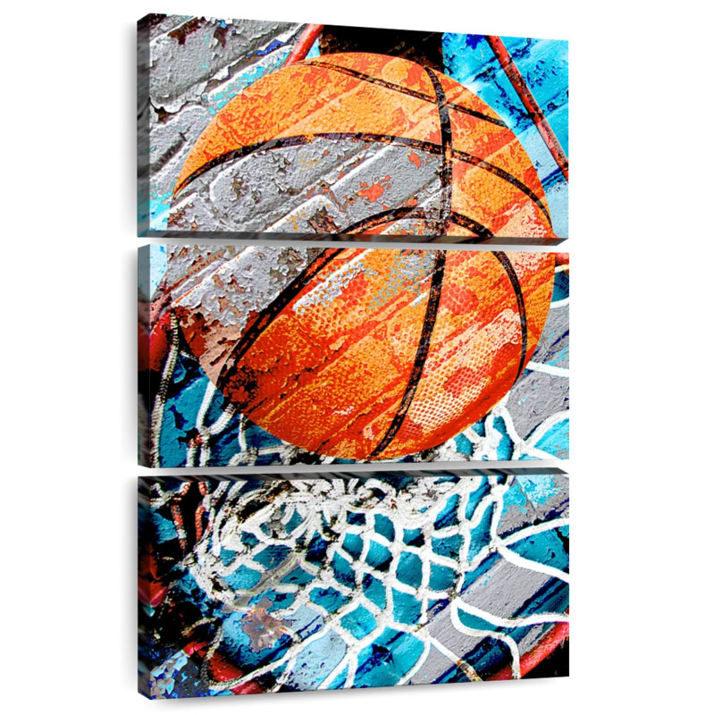 Anneau de basketball Sirci - grunge, H 65 po x l 42 po