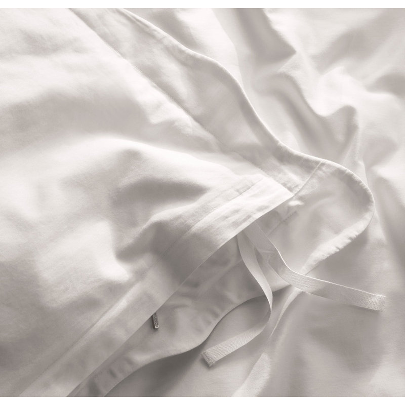Signature Curved Edge Duvet Set, King/Cal. King Duvet Cover + 2 King Shams, White