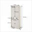 Armoires | Armoire de rangement pour garde-manger autoportante de 71 po, 4 portes, tiroir, 2 tablettes réglables, blanc neige, pour la salle à manger, la buanderie et la cuisine | Moderne | Cuisine