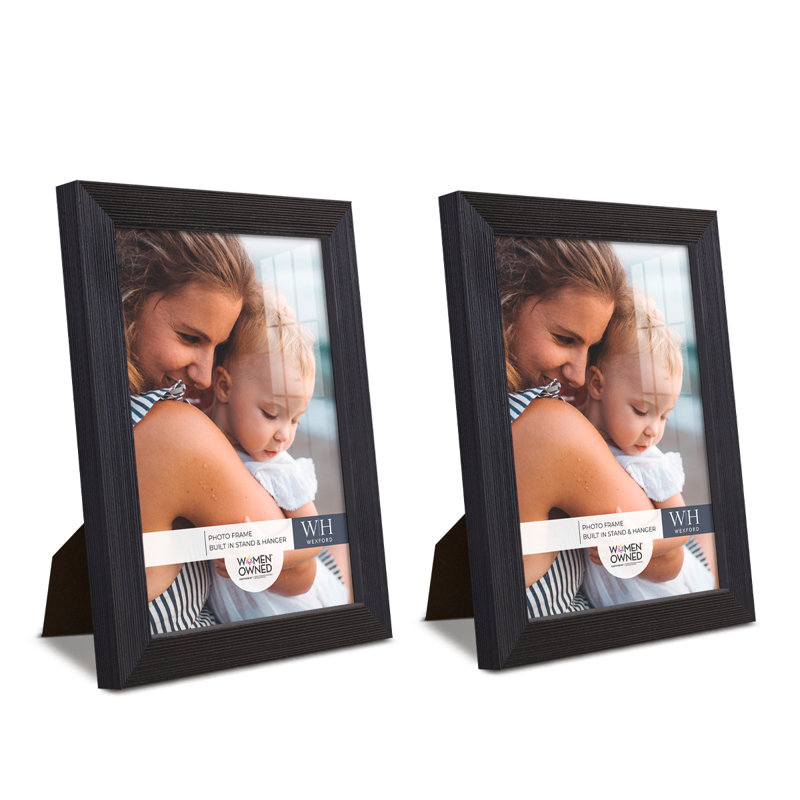Wood Picture Frame - Set of 2, 6" x 8", Ebony