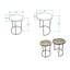 Akio Minimalist Nesting End Table Set-1342365423