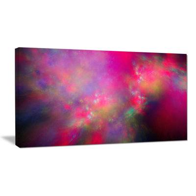 « perfect red starry sky », impression sur toile tendue