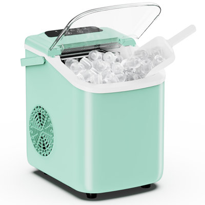 11" x 9" Compact Countertop Fast Ice Making & Selectable Sizes Ice Maker Machine