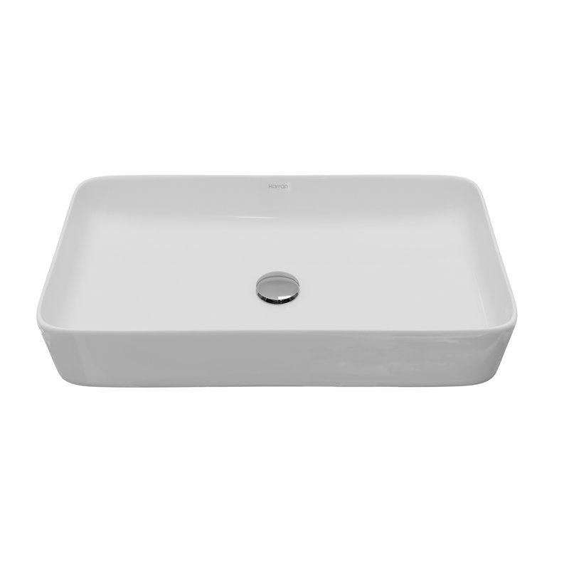 Karran Valera 24 In. Vitreous China Rectangular Vessel Bathroom Sink