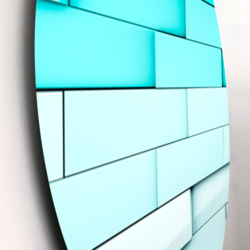 Ensemble de 3 décorations murales cubes de mosaïque