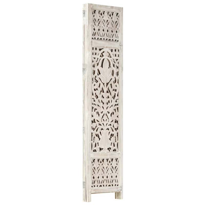 Blondell 165cm H Folding Room Divider, White, 3