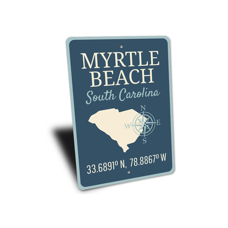 Panneau en aluminium Myrtle Beach, H 18 po x l 12 po x P 0,06 po