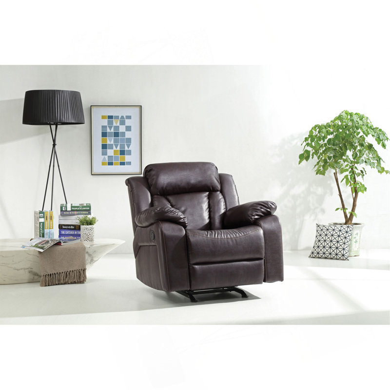 Fauteuil inclinable berçant Cozy, Marron foncé