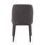 Chaise de salle à manger contemporaine en tissu gris anthracite - ensemble de 2