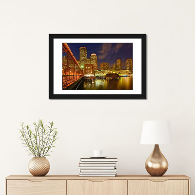 « partial view of horizon horizon, boston, massachusetts, usa », reproduction de photo sur toile