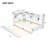 Twin Size Wood Daybed With Storage Shelves, USB And Trundle-1607692043
