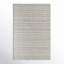 Lavande Geometric Wool Area Rug in Off-White/Gray-957691741