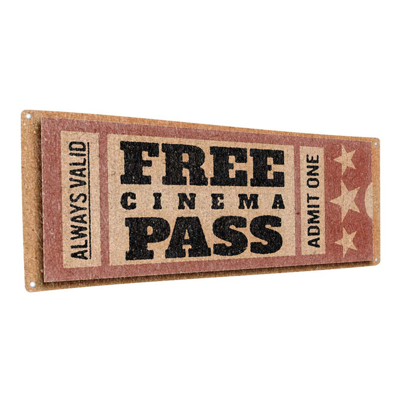 Plaque en métal Sory Free