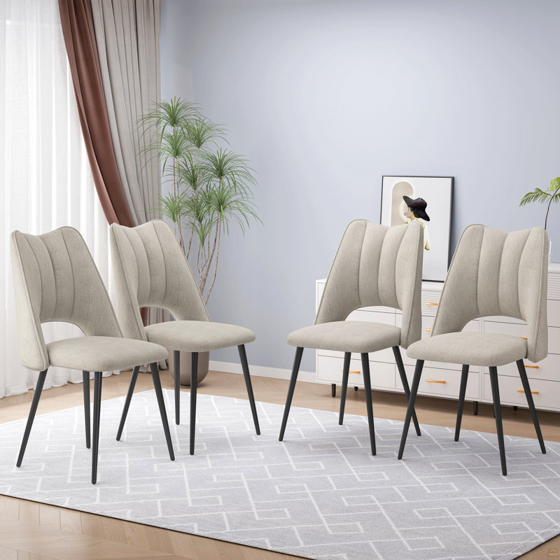Ensemble de 4 chaises, Beige
