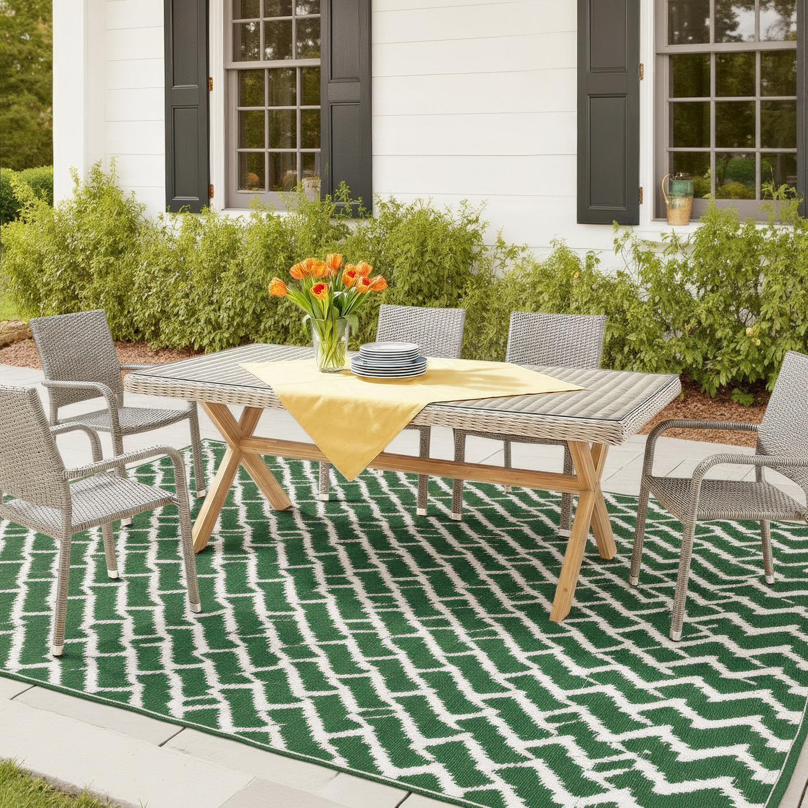 Cascade 80" Acacia Patio Dining Table