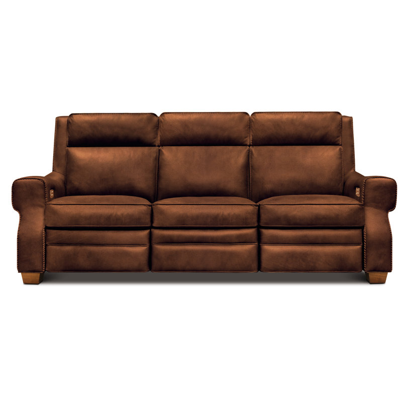 Spencer Reclining Sofa, Polo Maestro Artisano Genuine Leather