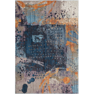 Morse Abstract Hand Woven Area Rug