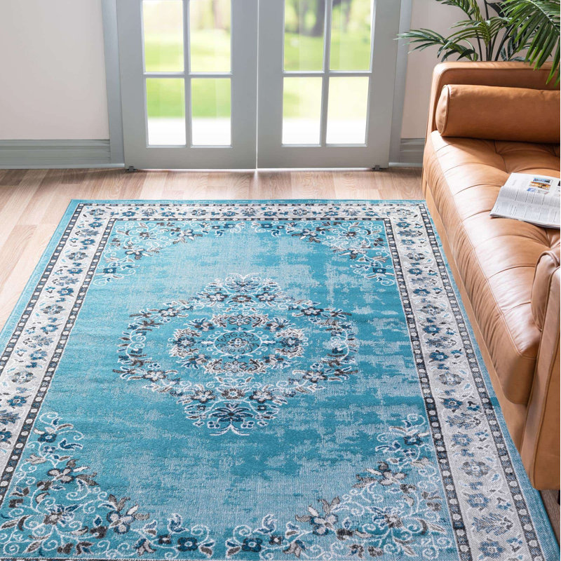 Tapis oriental bleu , Rectangle 9 pi x 12 pi