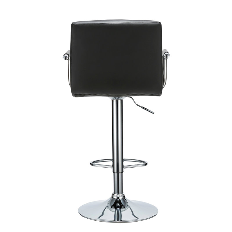 Oxfield Swivel Upholstered Adjustable Height Counter Stool with Metal Frame