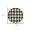 Tapis rond noir 8 po