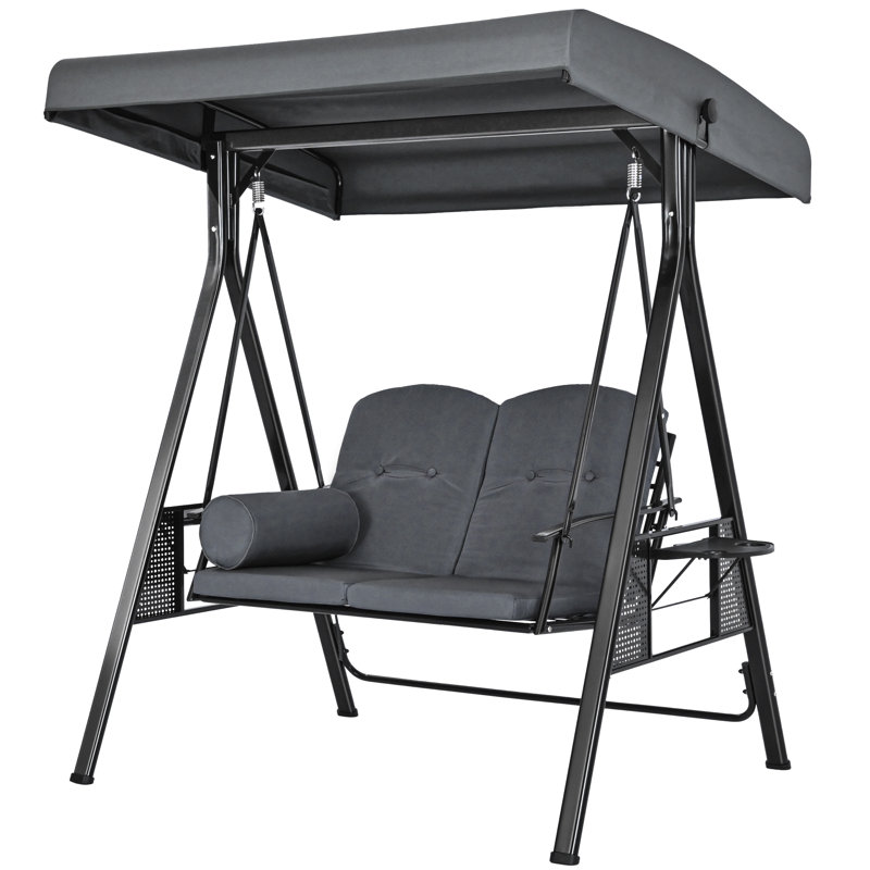 Outdoor Patio Swing Chair 2-person, Grey