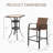 Outdoor 3-piece Bar Set With Bar Height Table