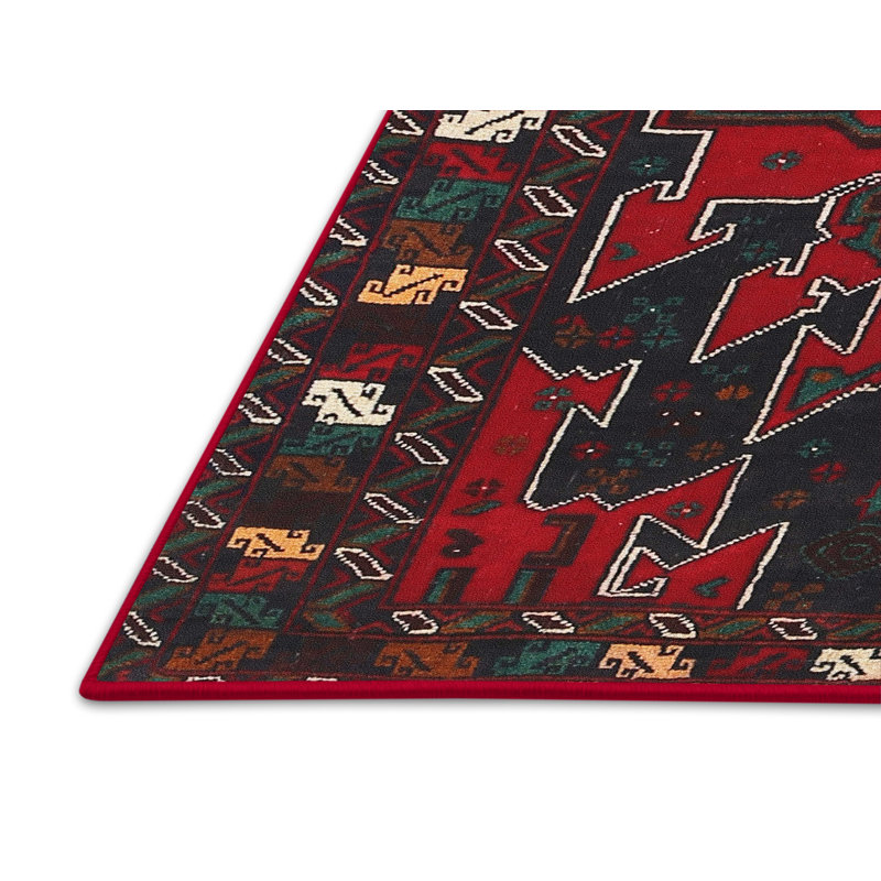 Tapis rouge à motif sud-ouest, Rectangle 5 pi x 7 pi