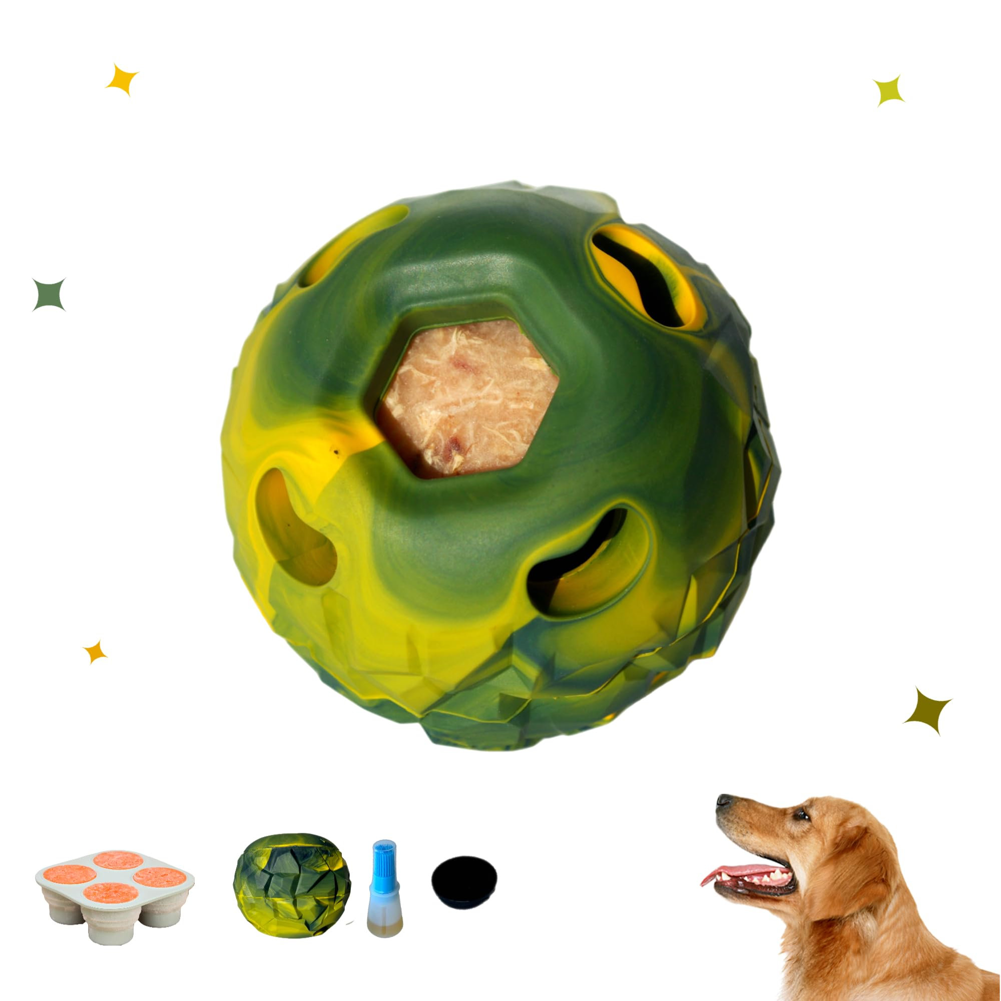 BBCPC Durable Dog Toys for Chewers – Chew Toys, Treat Dispensers ...