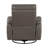 Leather Recliner 1Pc Upholstery Gentle Gliding Swivel Motion Living Room Furniture-1209229939