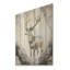 Minimalisme gris et doré I - animal cerf sur bois-456452527