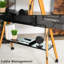 Vivo Rolling Easel Studio TV Floor Stand for 49" to 75" Screens, STAND-TV75R