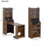 Armoire en noyer avec chat - Décoration intérieure polyvalente, espace privé, lit Mid-Century Vibe Pet Care, finition fonctionnelle et élégante