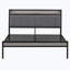 Base de lit plateforme moderne en métal avec tête de lit tapissier_1-89150897-89150898