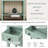 Barbe Narrow Console Table, Slim Sofa Table Sideboards Buffets with Three Storage Drawers and Bottom Shelf-1331804019