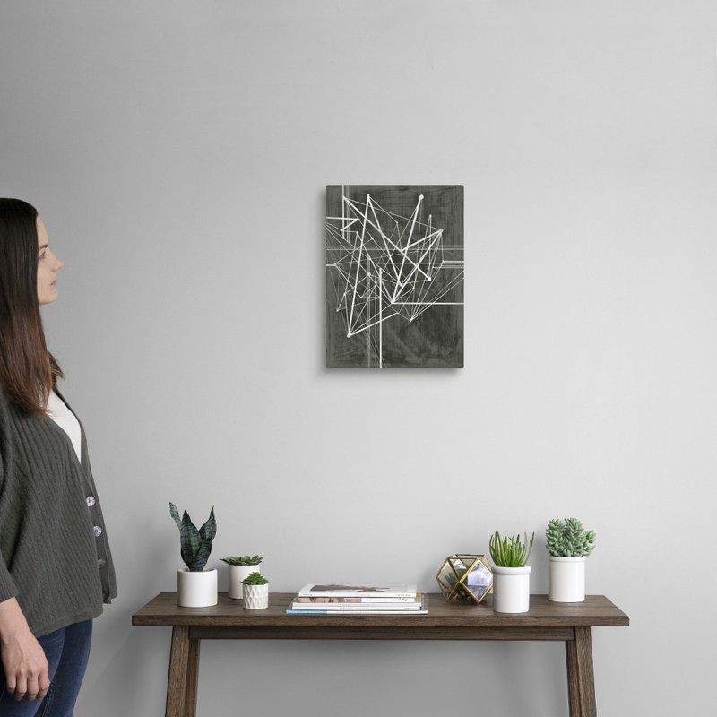 « Vertex I » par Ethan Harper-impression d’art graphique, Toile tendue, H 40 po x l 30 po x 1,25 po