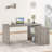 360° Rotating L Shaped Computer Desk With 3 Drawers And 2 Shelves, Home Office Swivel Desk For Work, Reversible Wood Corner Desk With Storage Cabinet, 55 Inch-413179481