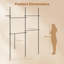 244 cm Wall Mounted Clothes Rack