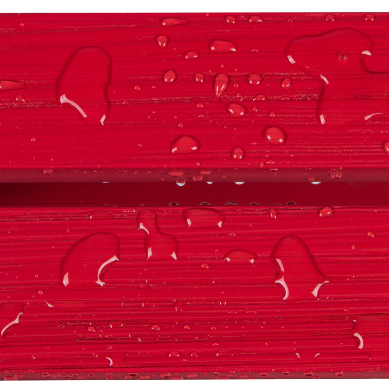 Banc de jardin d'extérieur 44,75 po Susila, Rouge cerise