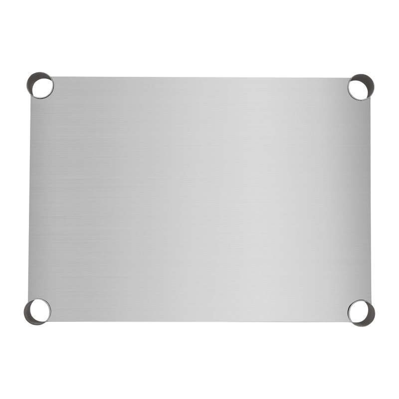 Sous la tablette pour les tables de travail, tablette inférieure réglable en acier inoxydable, table de travail sous la tablette pour Durasteel (27,95 x 15,75 po)