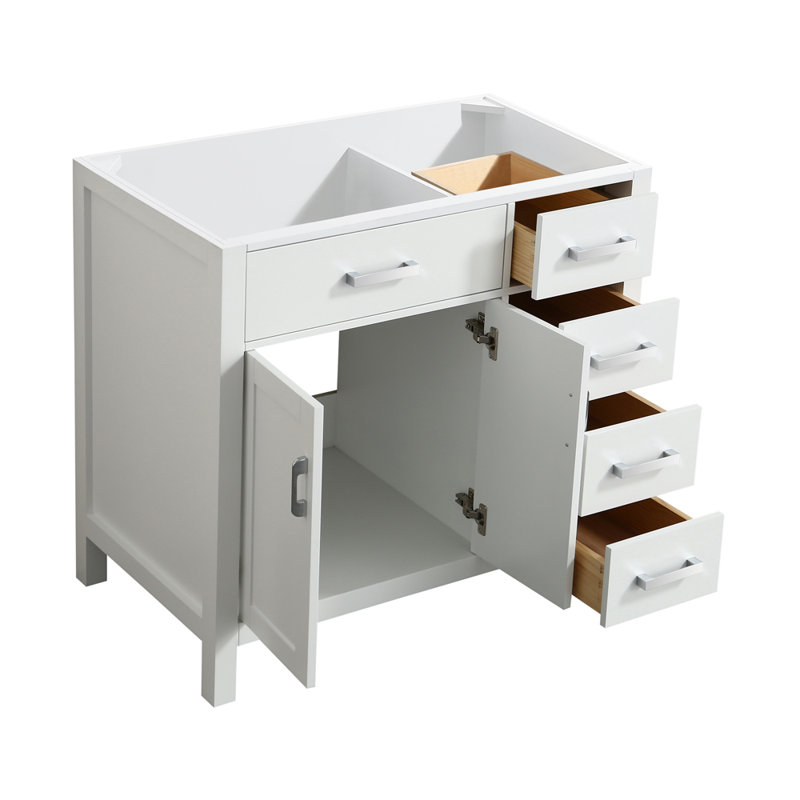 Petrel 36'' Single Bathroom Vanity Base Only, White