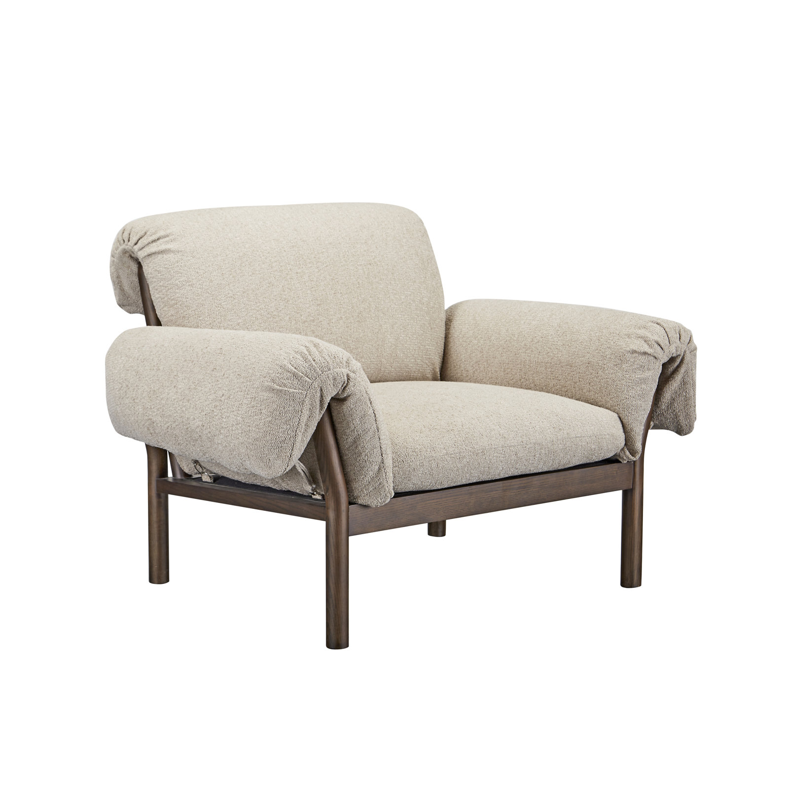 Upholstered Accent Chair, Beige