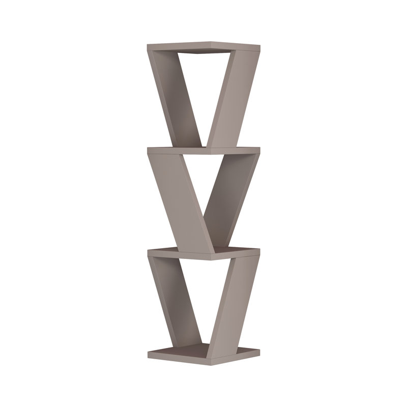 Areyanna 3 Piece Corner Shelf, Light Moca