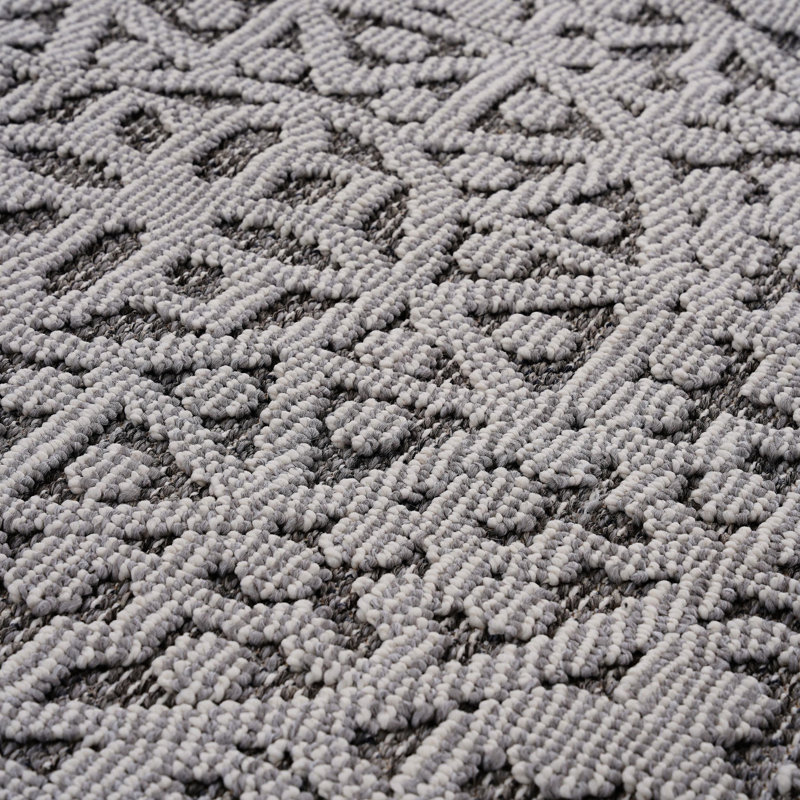Gray/white Medallion Area Rug - Stain , Non-shedding, Pet-, Bedroom Piece, Medium Pile Height Stain-, , Ideal For Indoor & Outdoor, Multiple Color Options, Soft Texture