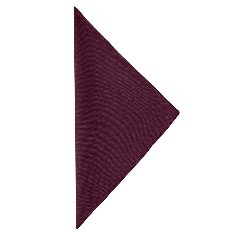Aizhan Polyester Square Napkin, Burgundy, 10" x 10"