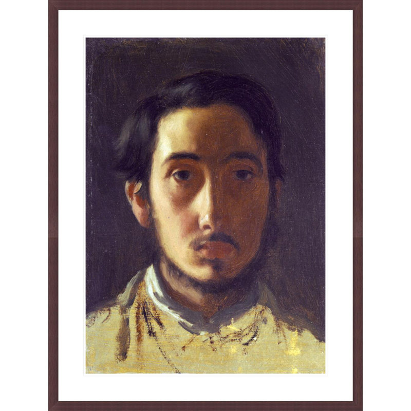 «Degas Self Portrait» par Edgar Degas, impression giclée sur cadre, H 41,5 po x l 31,76 po