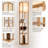 Modern Shelf Floor Lamp with 3 Tier Storage and LED Light
