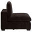 Trayce Upholstered Armless Chair Dark Chocolate-98809987-98809988