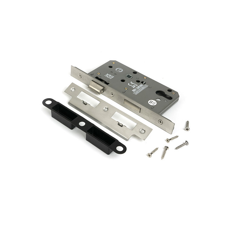 Euro Din Sash Lock, Satin Chrome