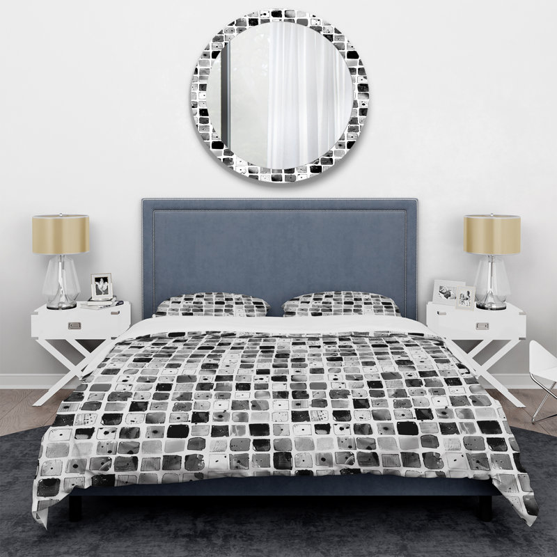 Ensemble de housse de couette Modern, Housse de couette pour grand lit et 2 taies décor
