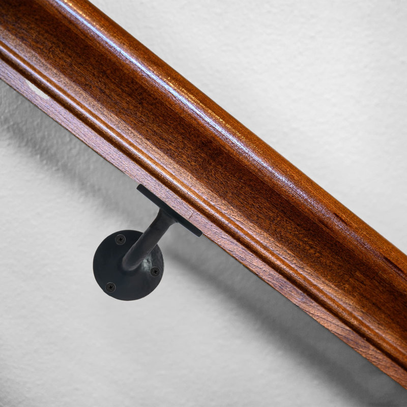 Black Antique Handrail Brackets With Color Matched Set Screws (Pack Of 2)